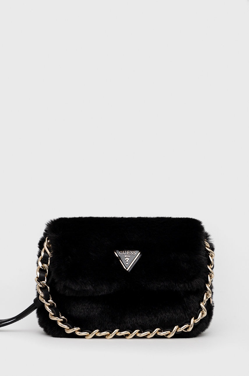 

Чанта Guess в черно, Черен