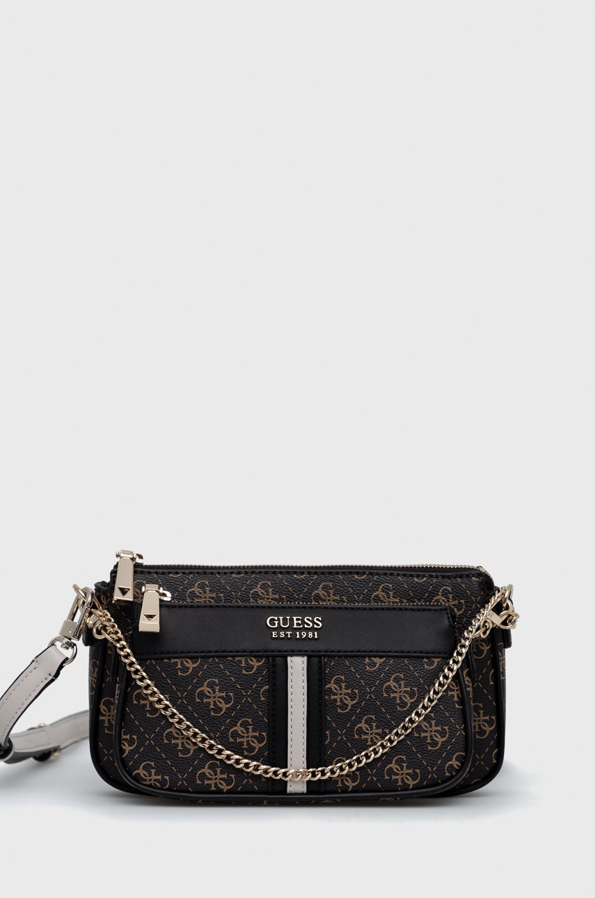 

Чанта Guess в кафяво, Черен