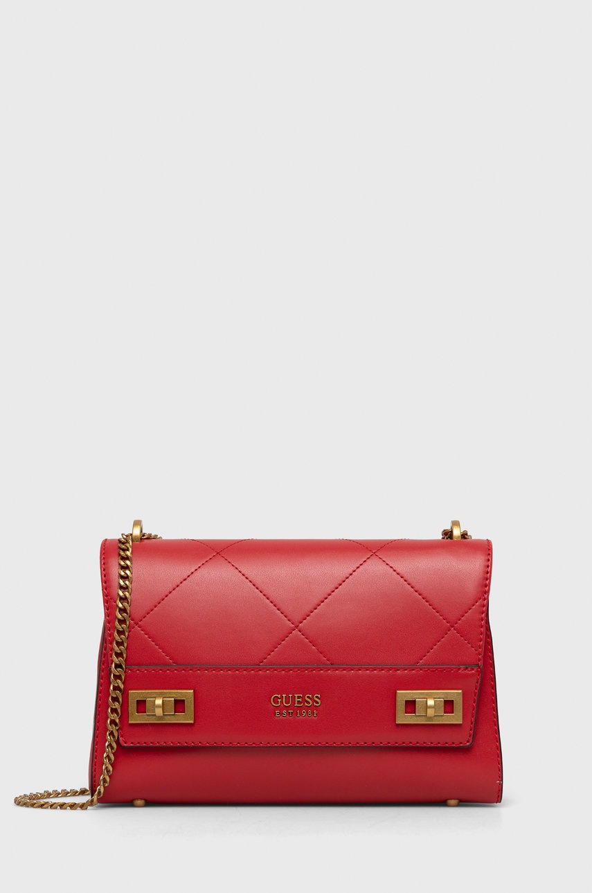 

Чанта Guess в червено, Червен