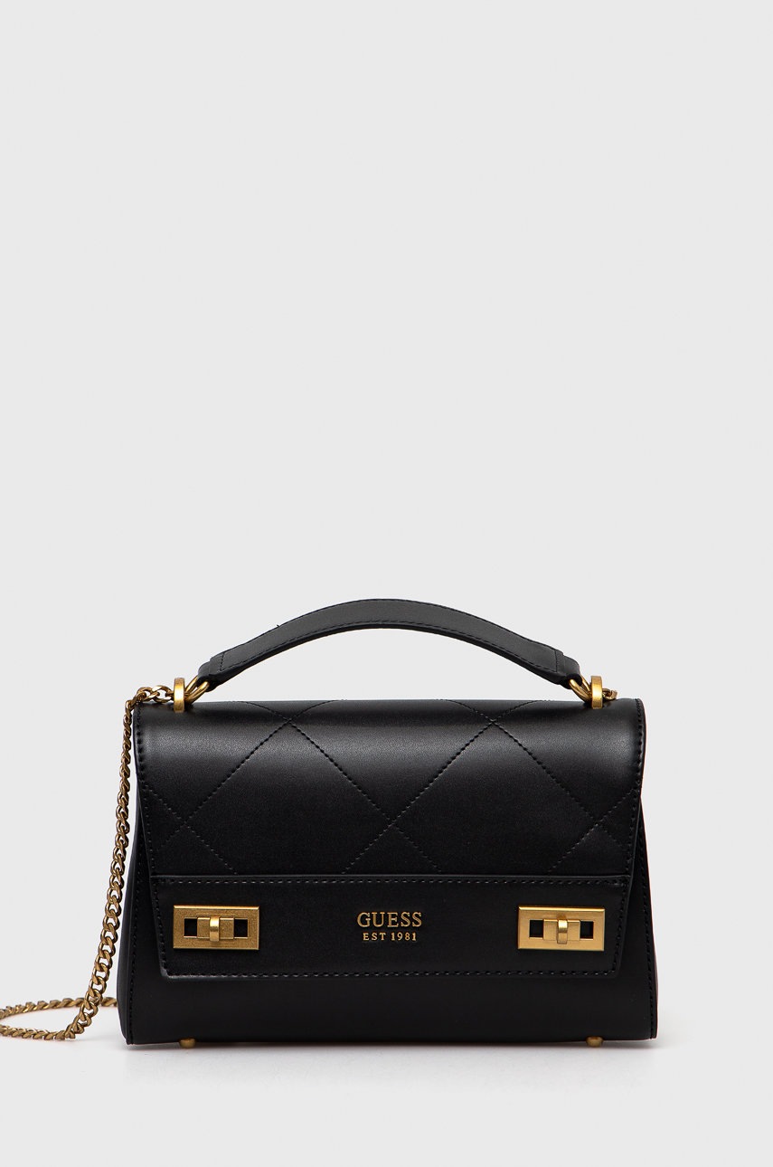 

Чанта Guess в черно, Черен