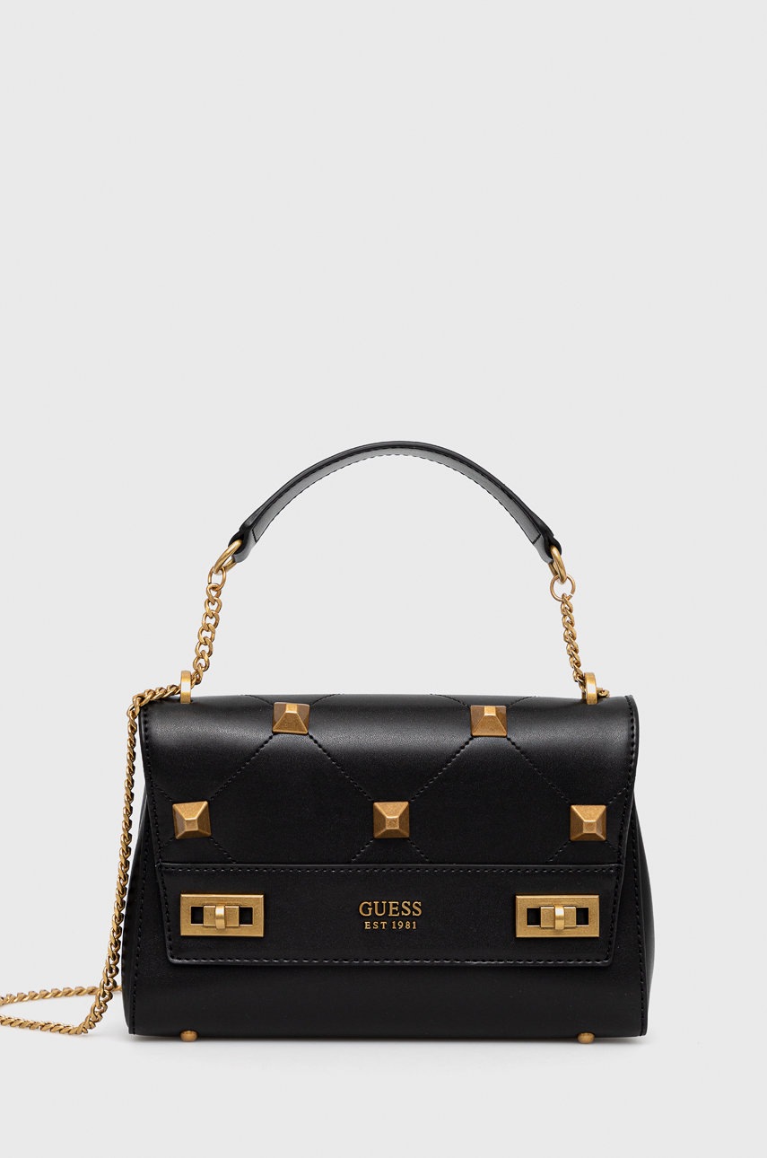 

Чанта Guess в черно, Черен