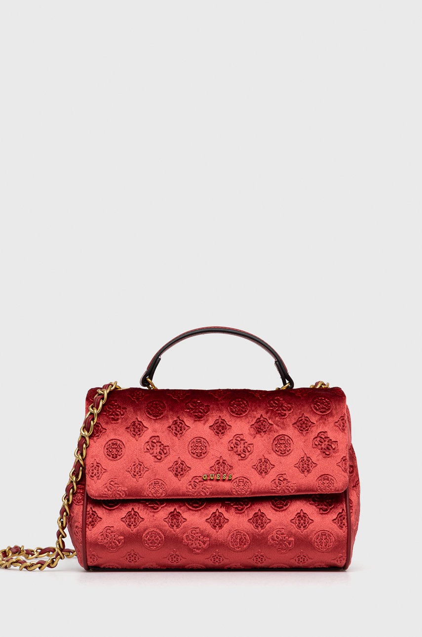 

Чанта Guess в червено, Червен