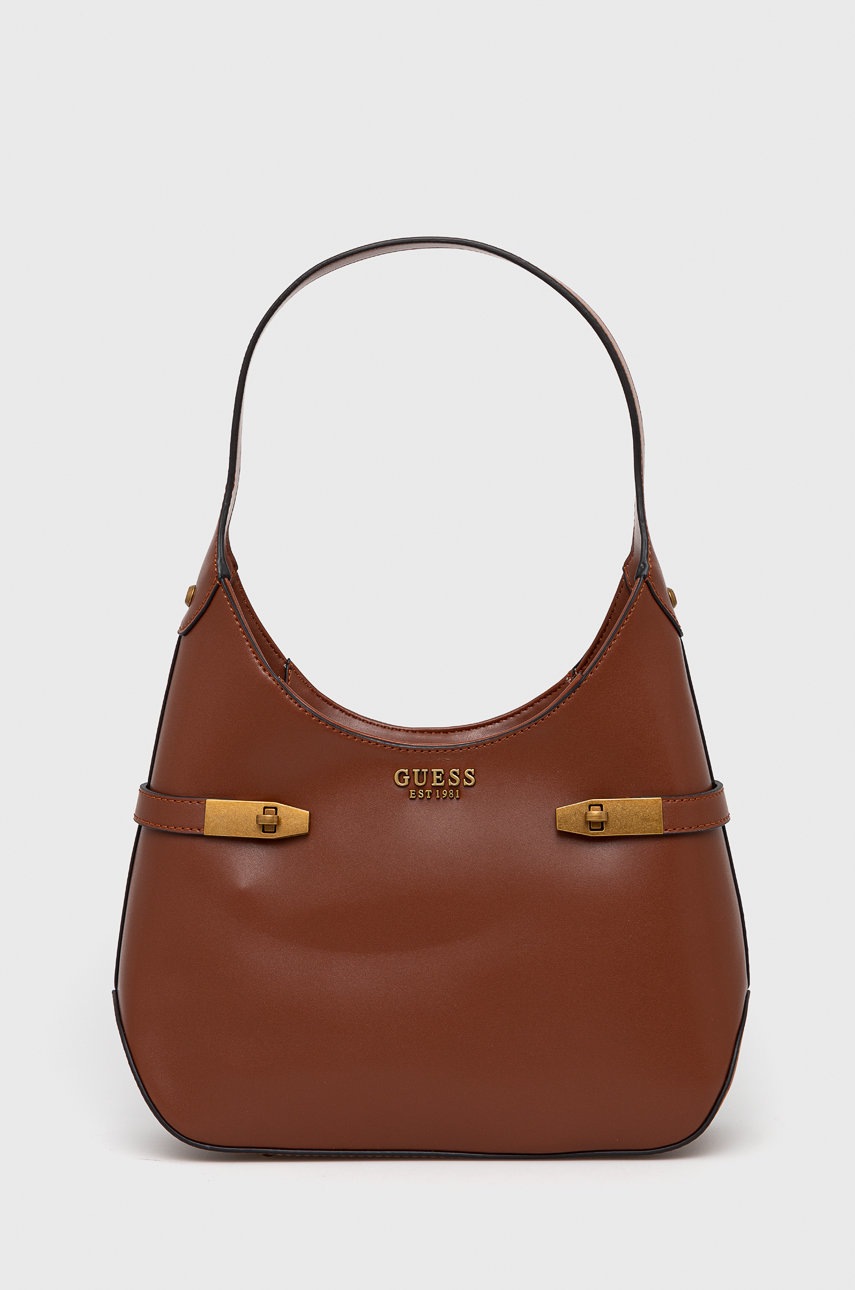 

Чанта Guess в червено, Кафяв