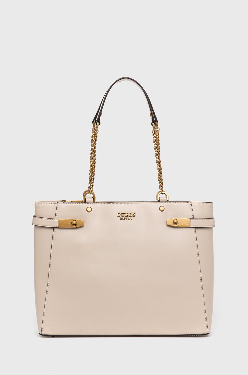 

Чанта Guess в бежово, Бежов