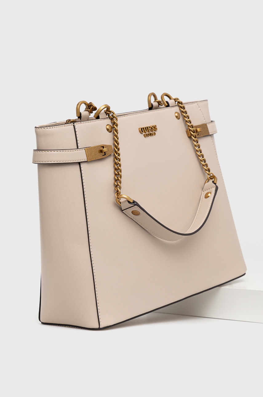 

Сумочка Guess колір бежевий