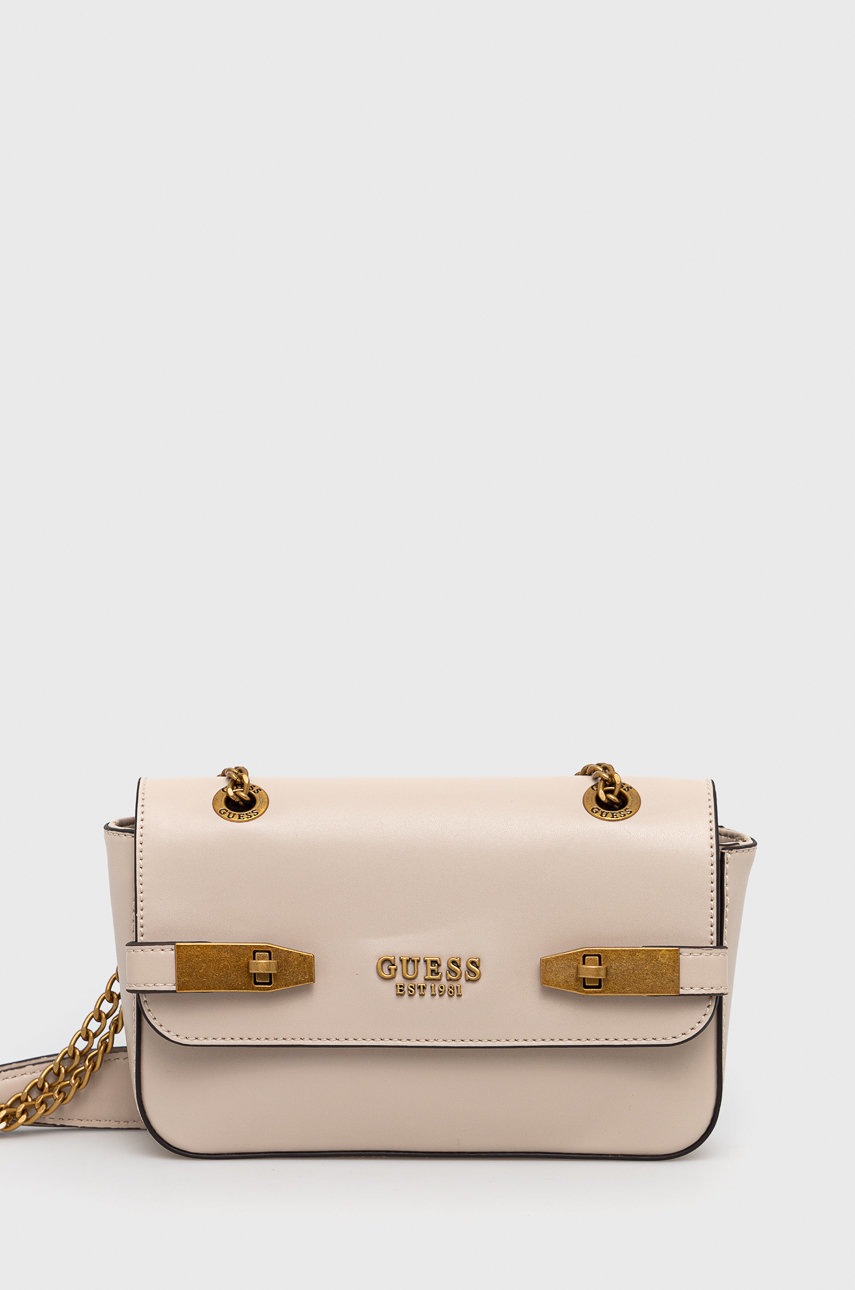 

Чанта Guess в кафяво, Бежов
