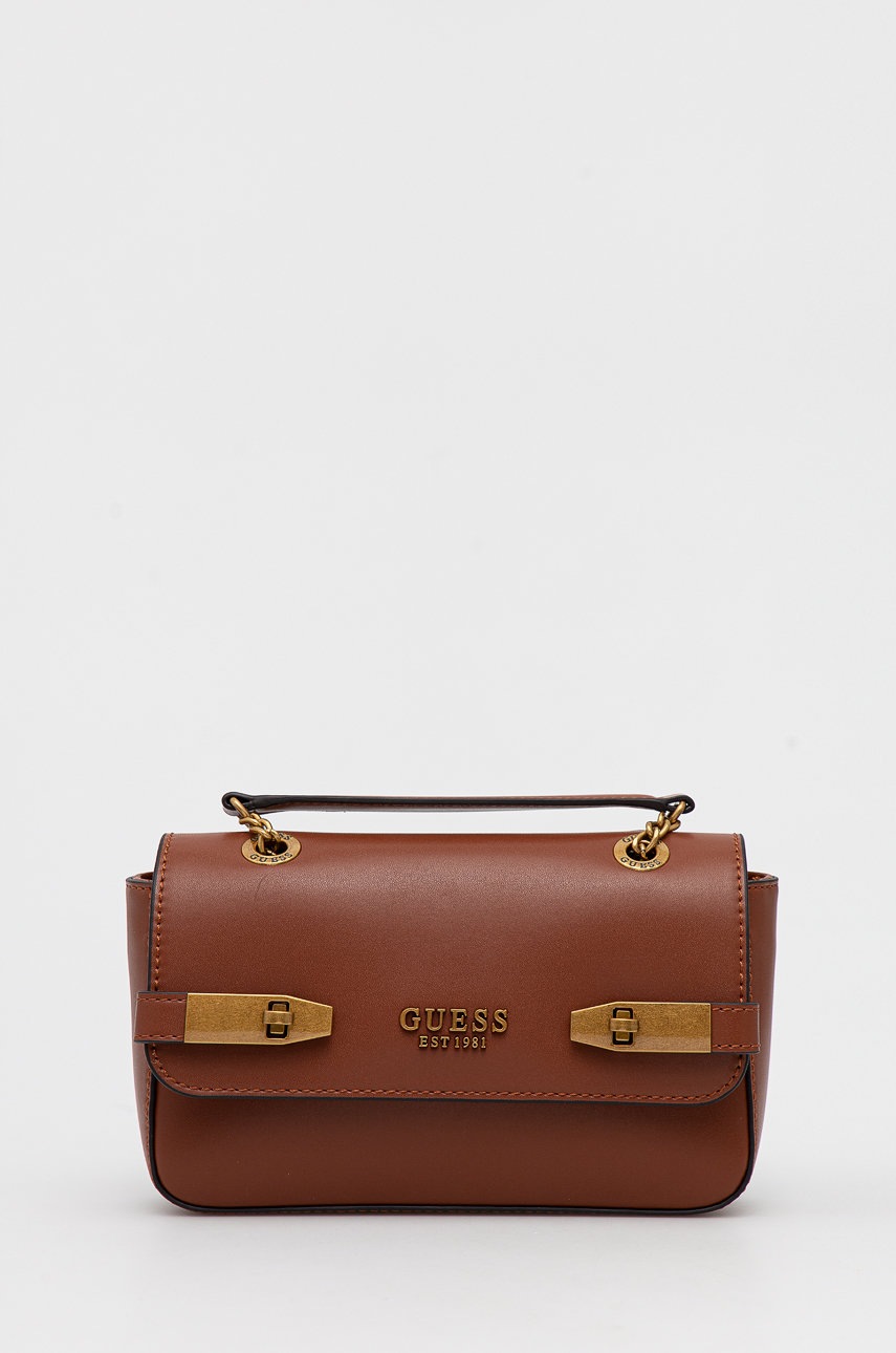 

Чанта Guess в червено, Кафяв
