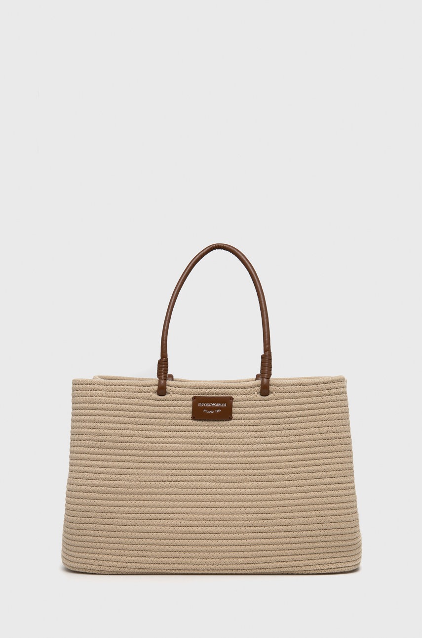 

Чанта Emporio Armani в бежово, Бежов