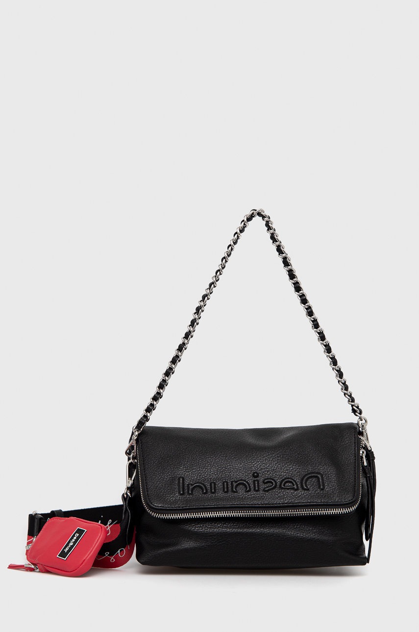 

Чанта Desigual в черно, Черен