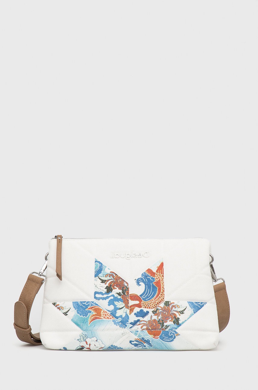 

Чанта Desigual в бяло, Бял