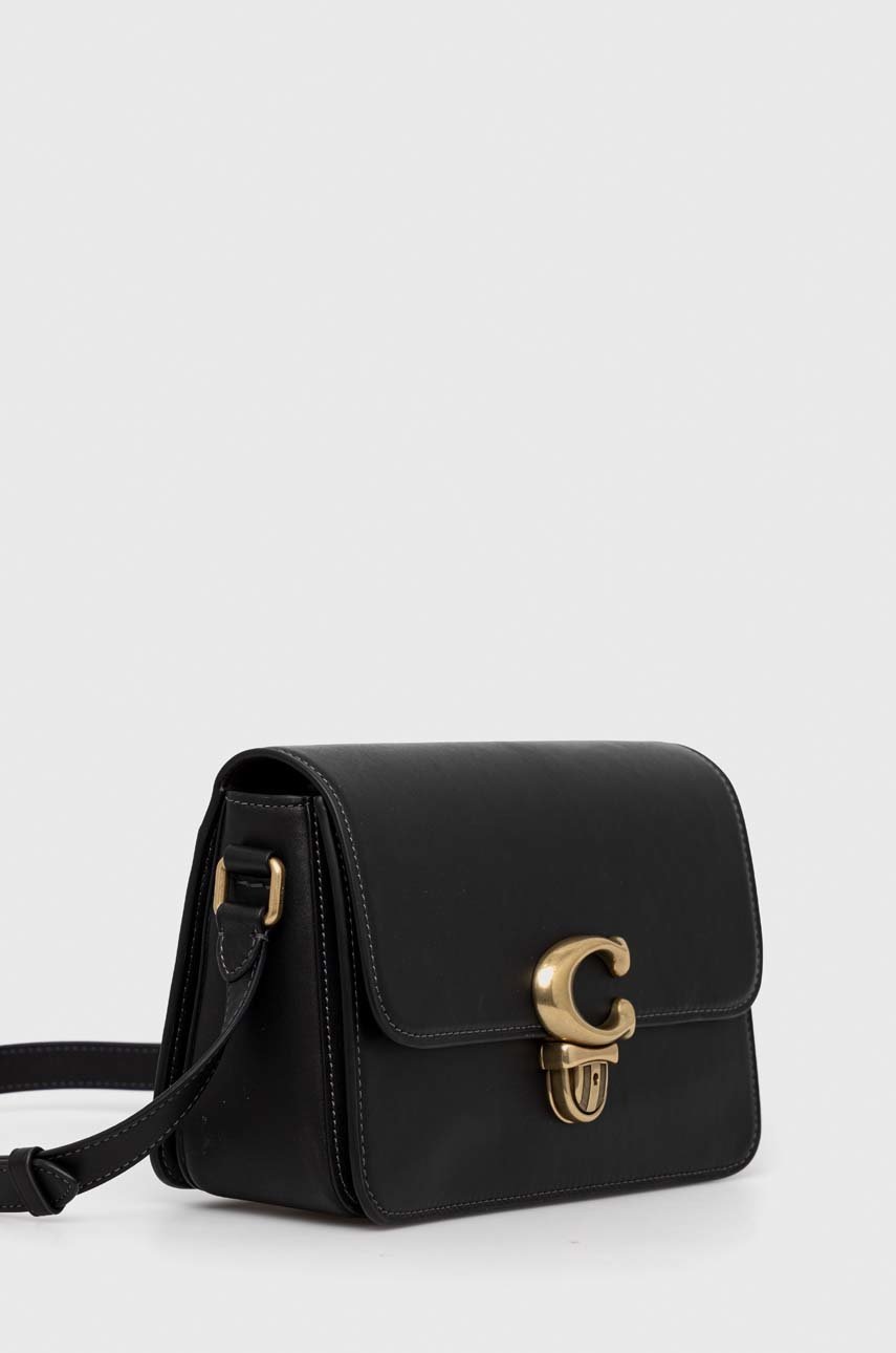 

Кожаная сумочка Coach цвет чёрный
