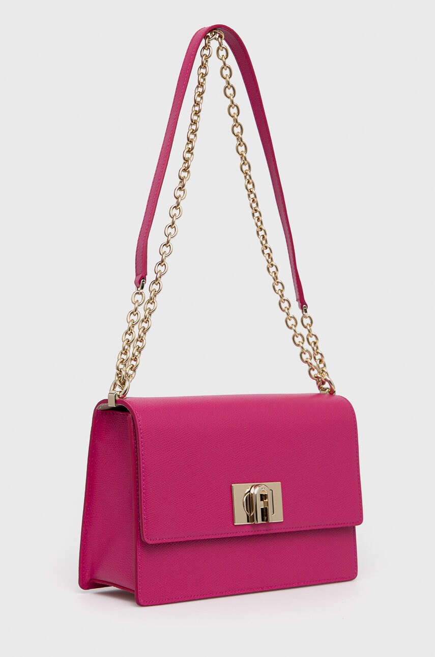 

Шкіряна сумочка Furla колір рожевий