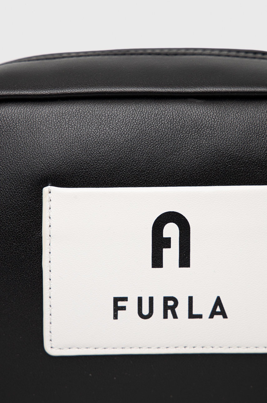 

Шкіряна сумочка Furla Iris Mini колір чорний