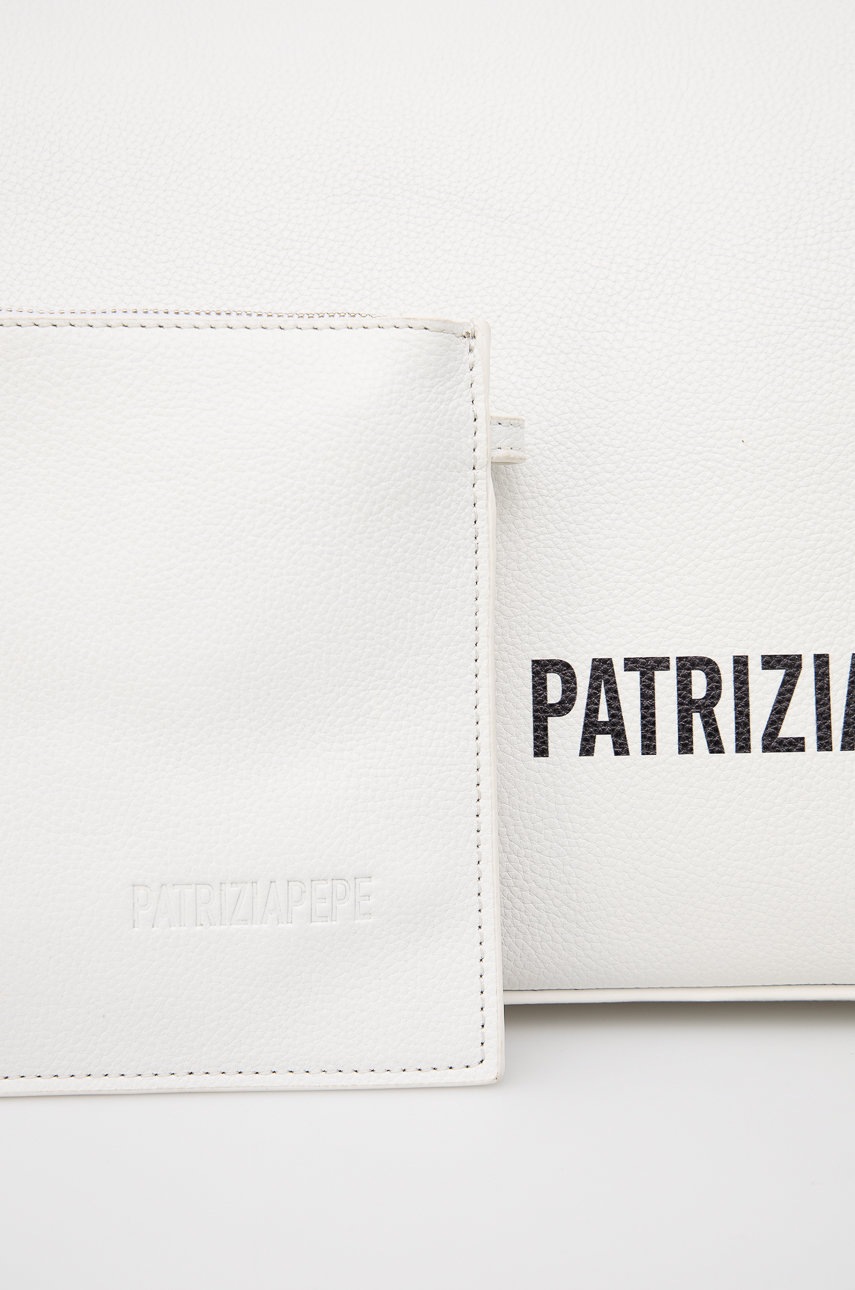 

Шкіряна сумочка Patrizia Pepe колір білий