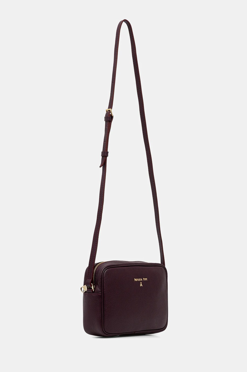 Кожаная сумочка Patrizia Pepe цвет бежевый CB8985 L001