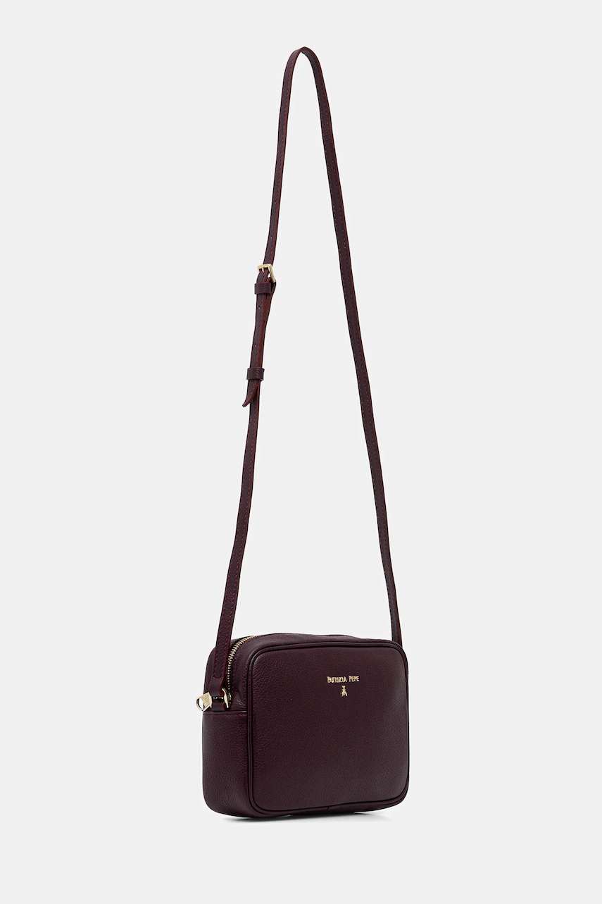 Кожаная сумочка Patrizia Pepe цвет бежевый CB8985 L001 Кожаная сумочка Patrizia Pepe цвет бежевый CB8985 L001