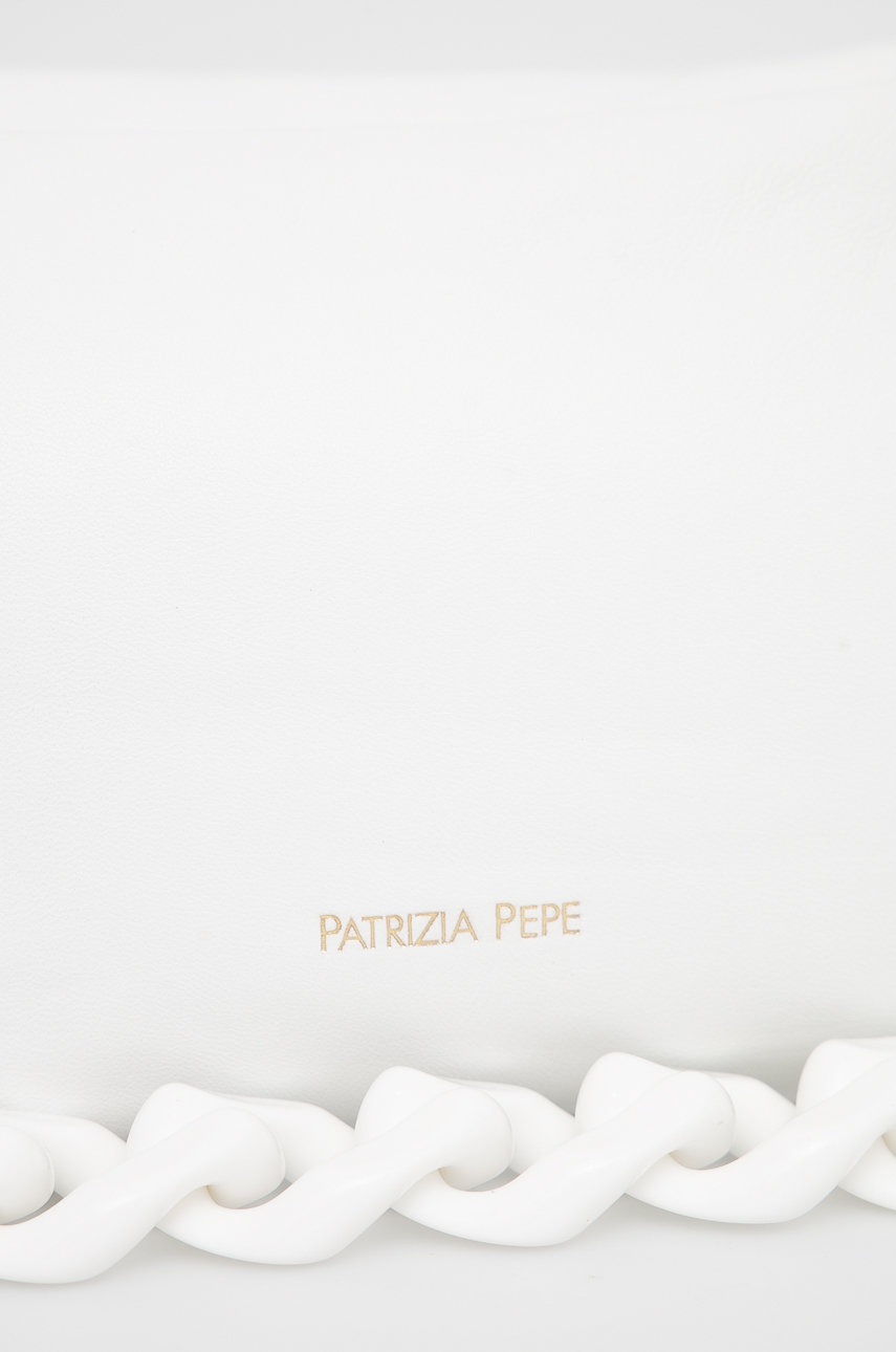 

Кожаная сумочка Patrizia Pepe цвет белый