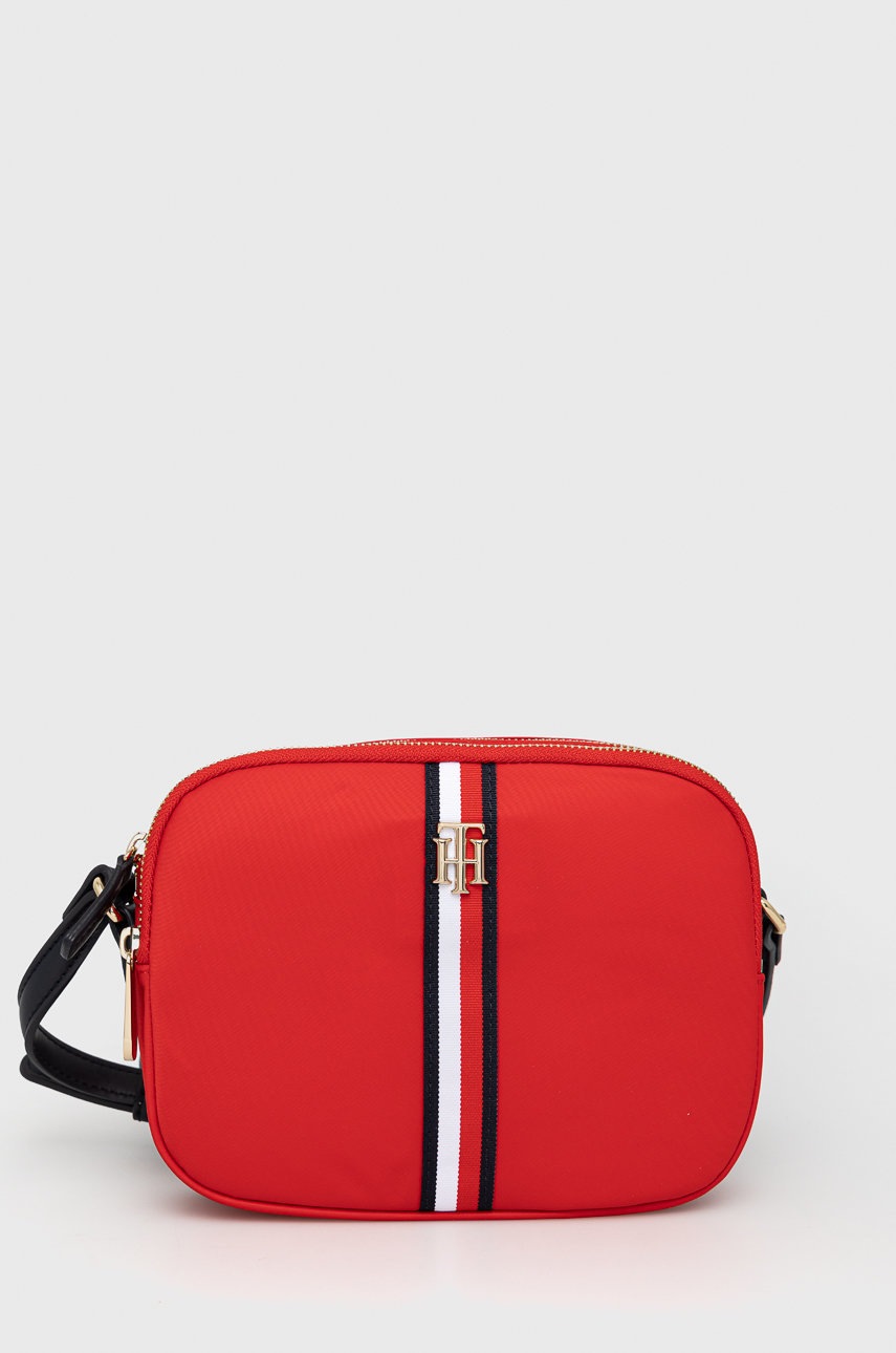 

Чанта Tommy Hilfiger в червено, Червен