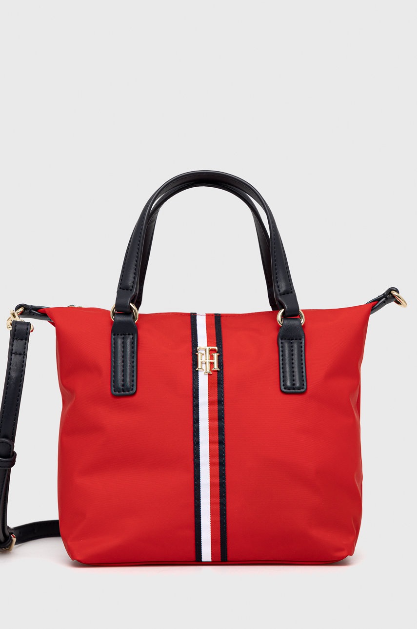 

Чанта Tommy Hilfiger в червено, Червен