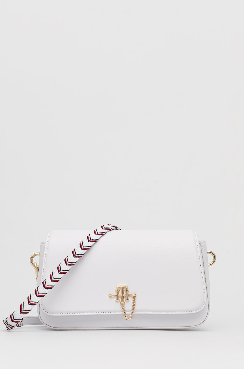 

Чанта Tommy Hilfiger в бяло, Бял