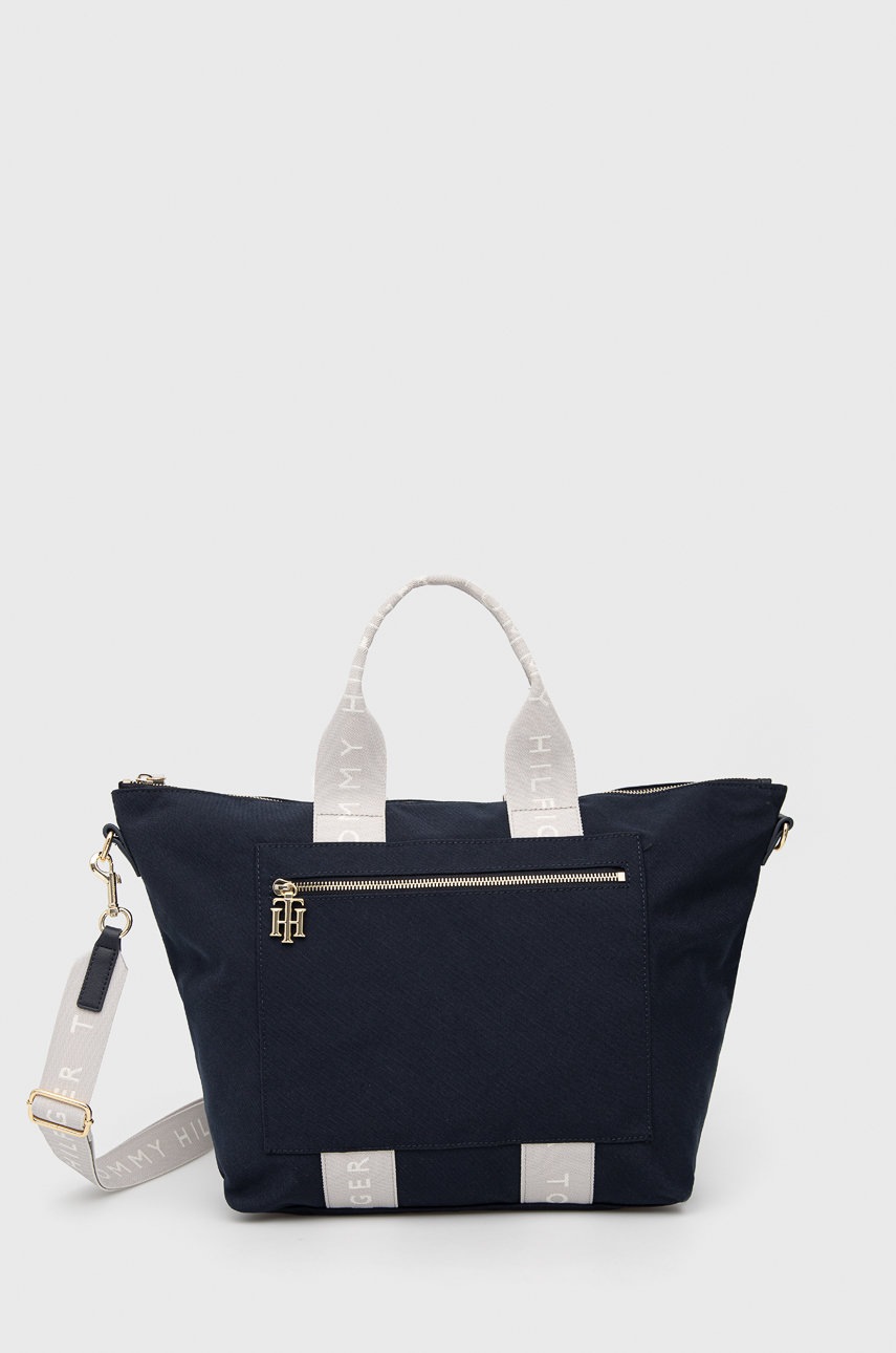 

Чанта Tommy Hilfiger в тъмносиньо, Тъмносин