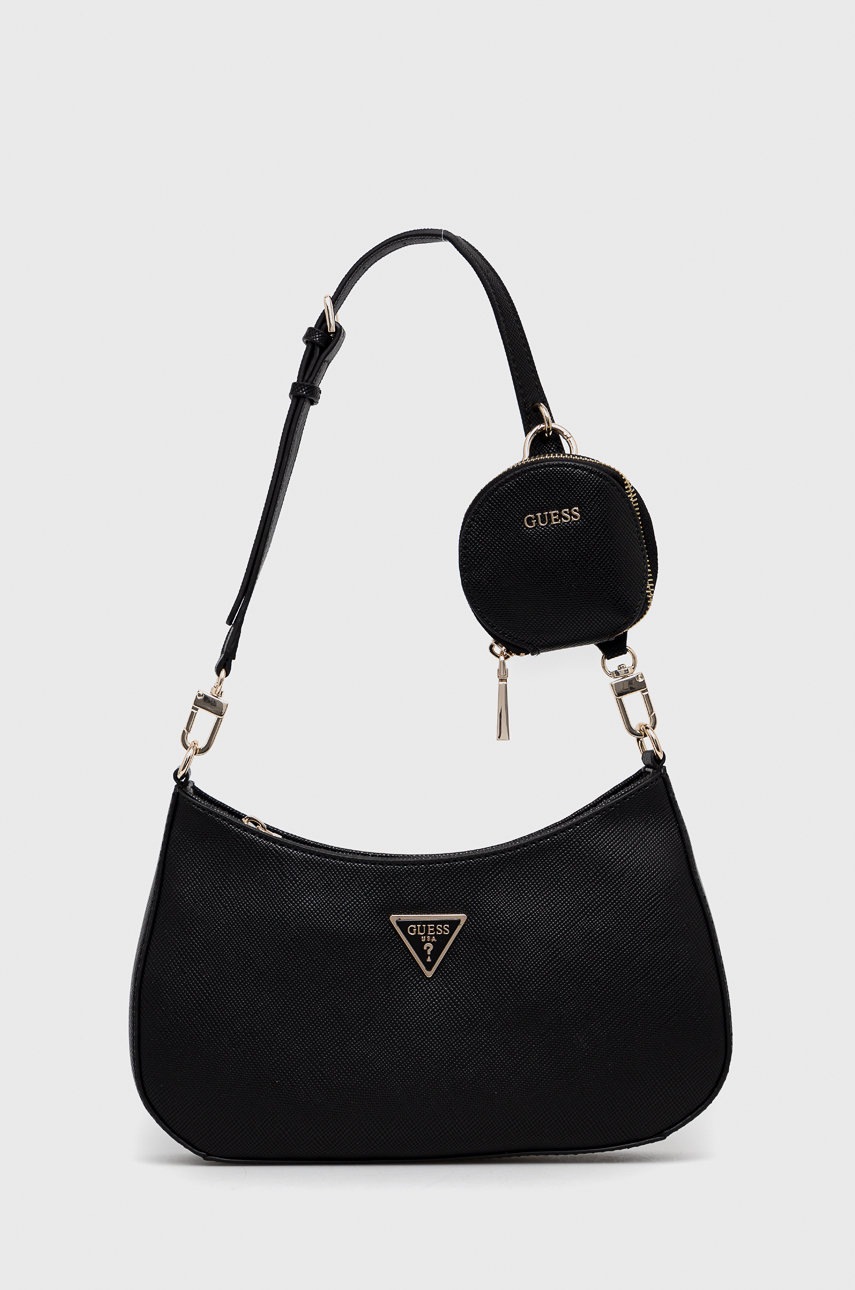 

Чанта Guess в черно, Черен
