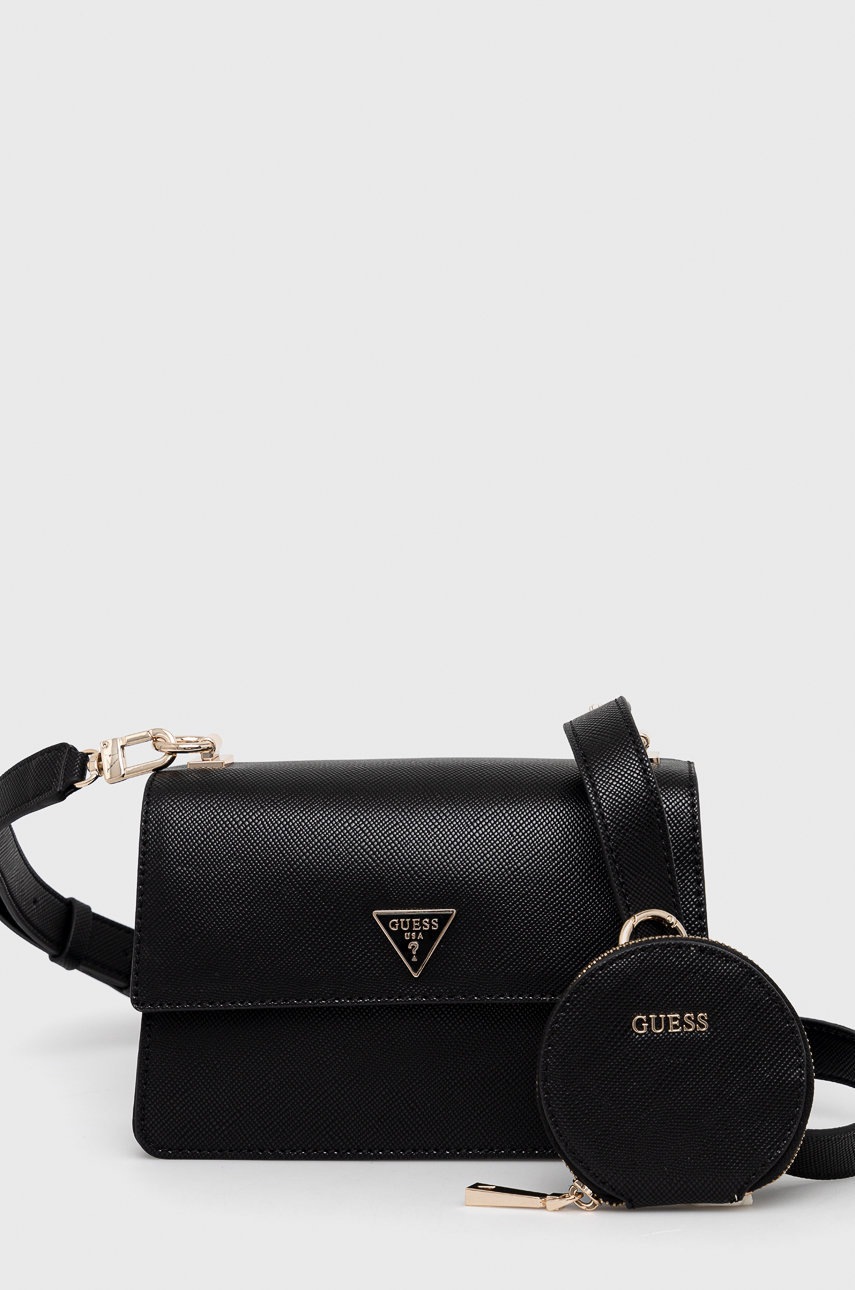 

Чанта Guess в черно, Черен