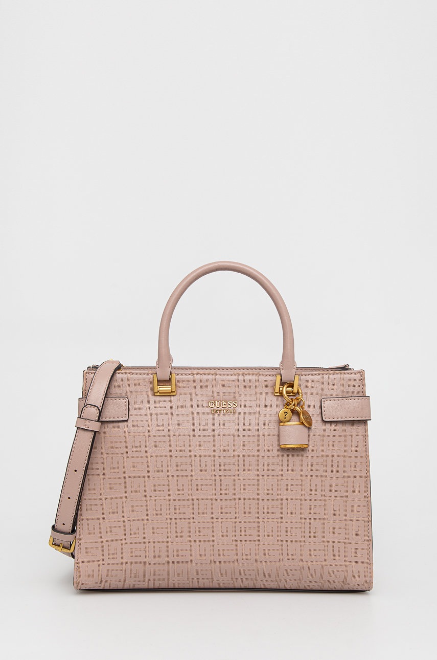 

Чанта Guess в розово, Розов