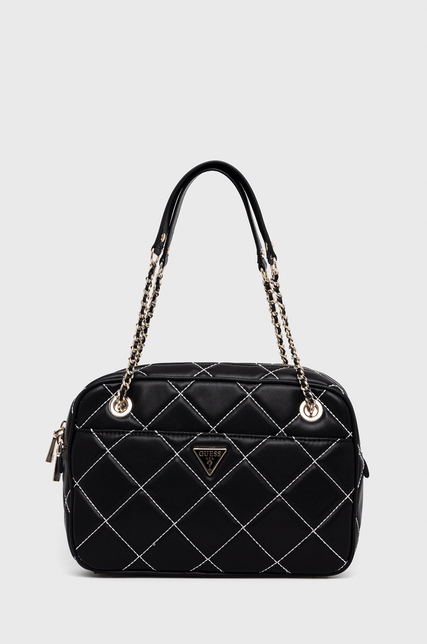 

Чанта Guess в черно, Черен