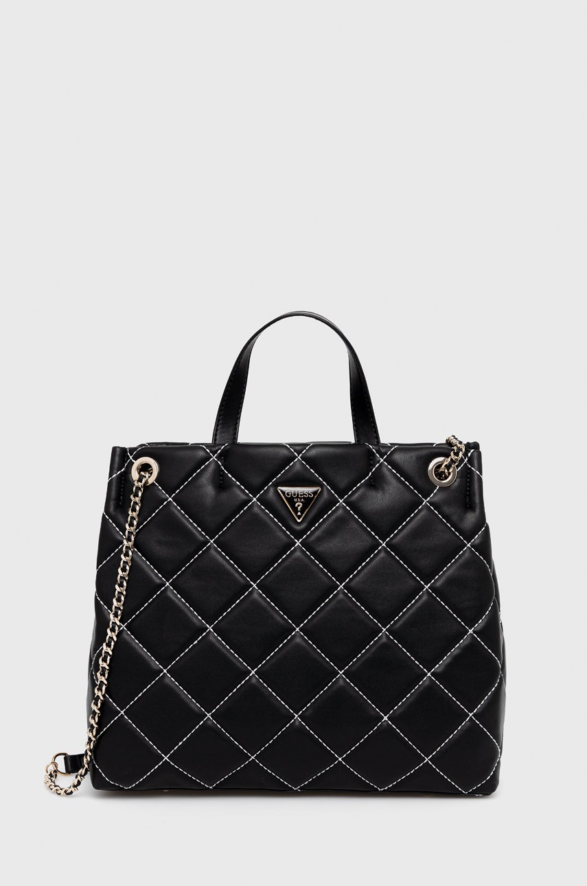 

Чанта Guess в черно, Черен