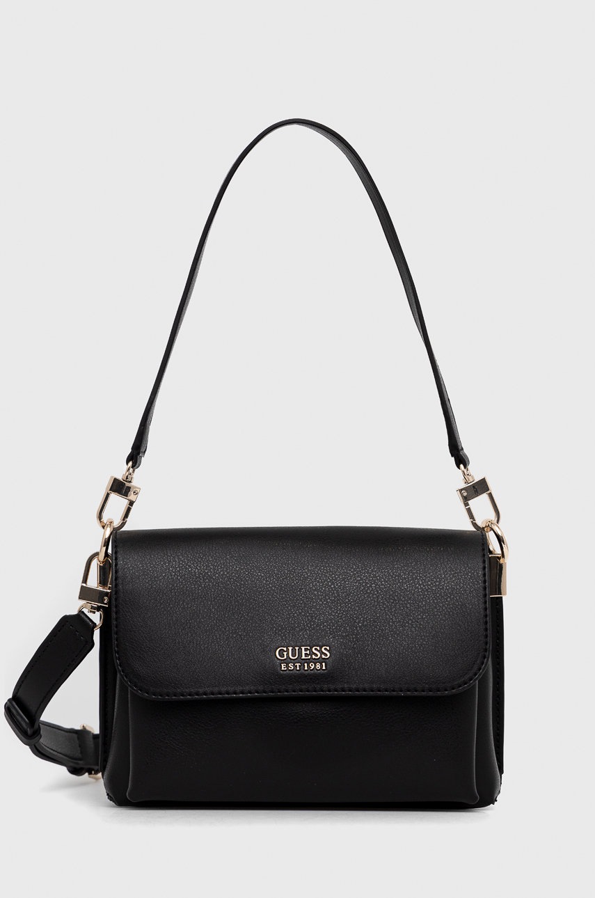 

Чанта Guess в черно, Черен