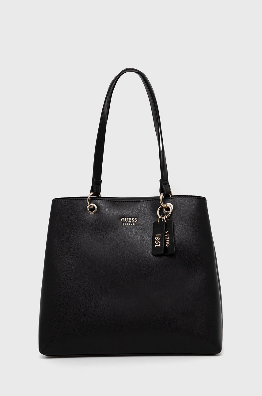 

Чанта Guess в черно, Черен
