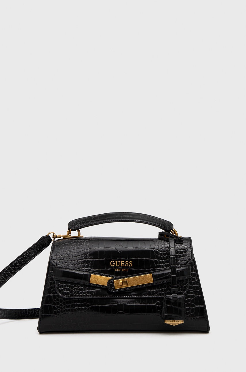 

Чанта Guess в черно, Черен
