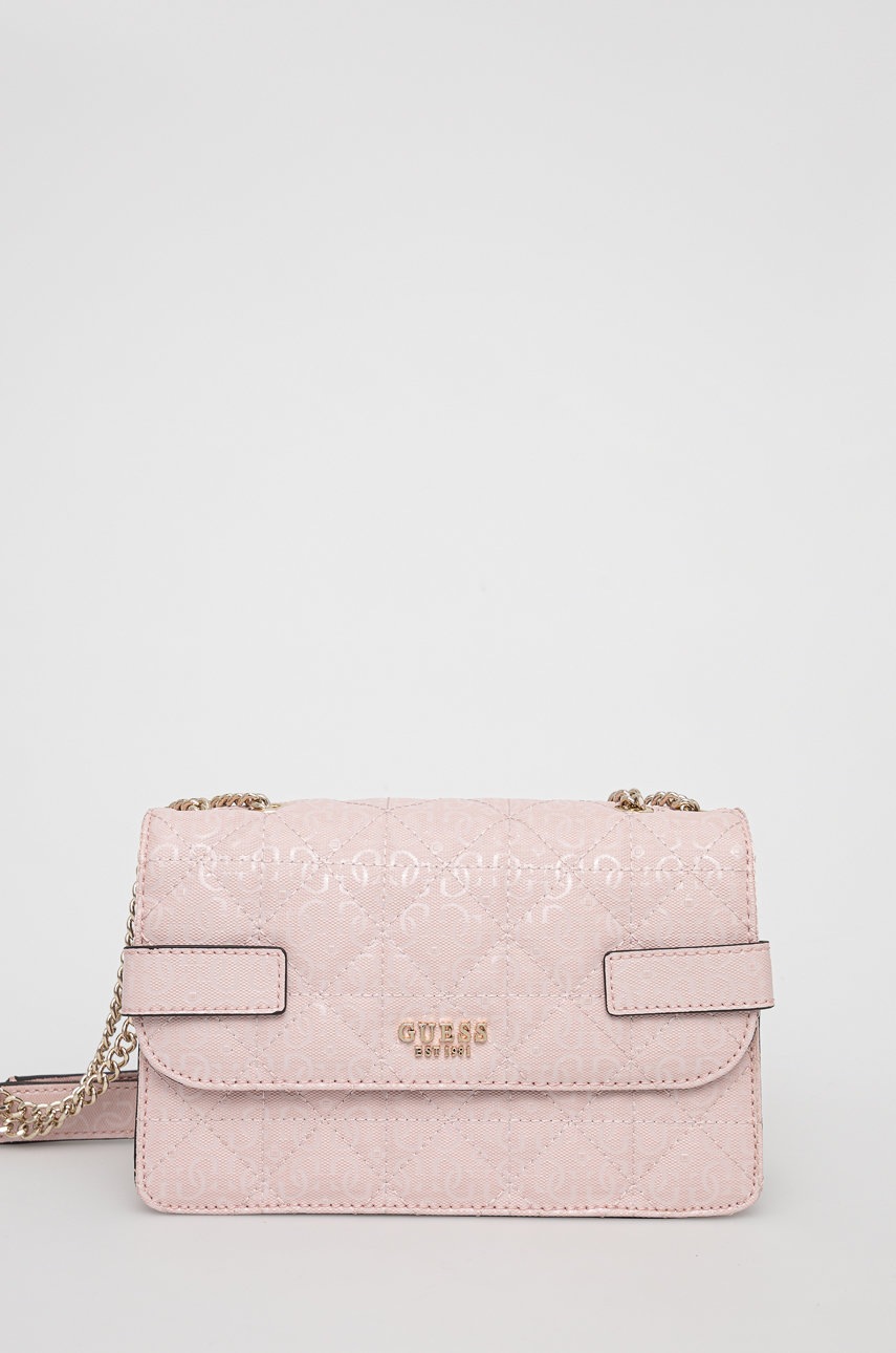 

Чанта Guess в розово, Розов