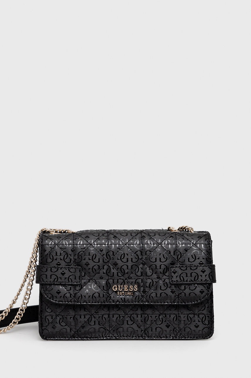 

Чанта Guess в черно, Черен
