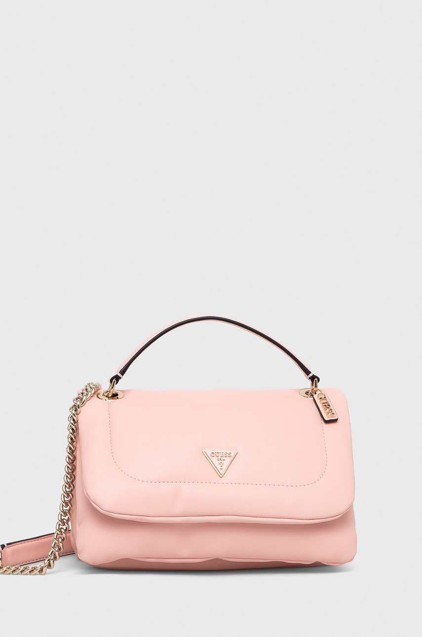 

Чанта Guess в оранжево, Розов