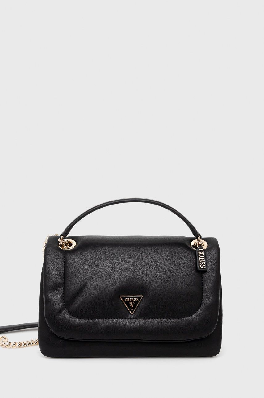 

Чанта Guess в черно, Черен