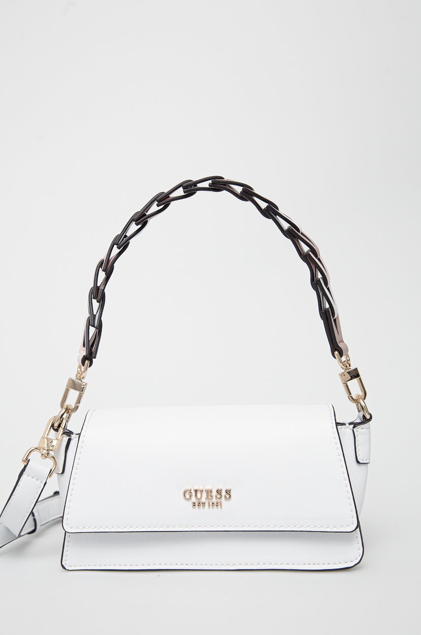

Чанта Guess в бяло, Бял