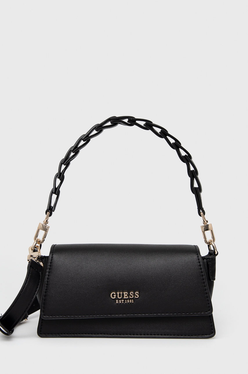 

Чанта Guess в черно, Черен