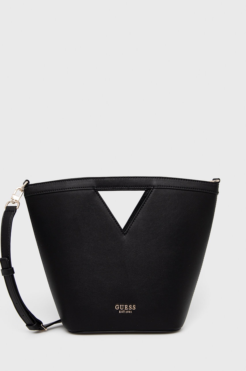 

Чанта Guess в черно, Черен