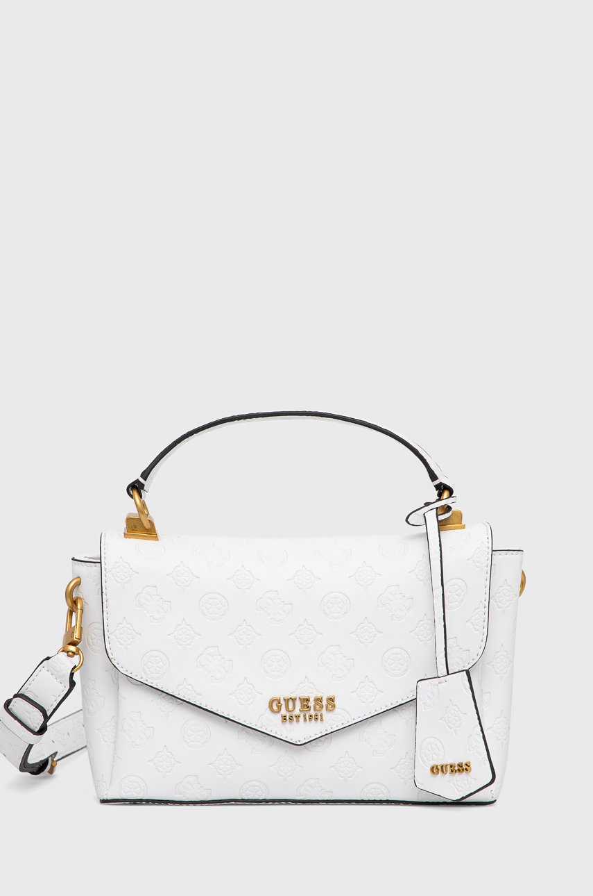 

Чанта Guess в бяло, Бял