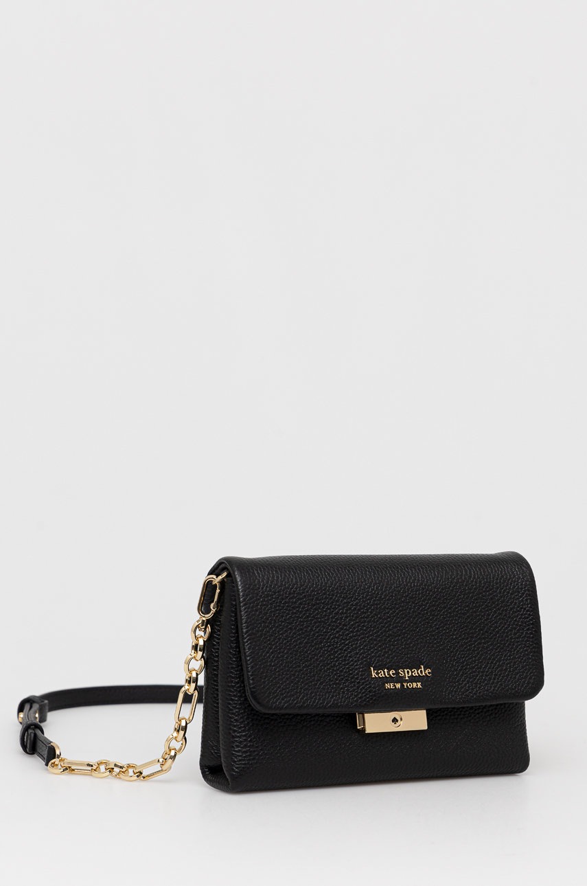

Кожаная сумочка Kate Spade цвет чёрный