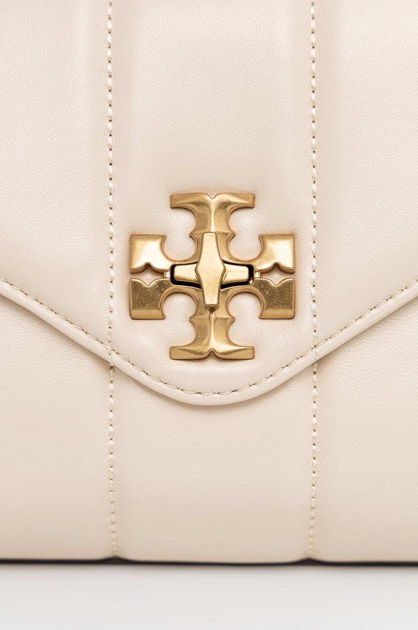 

Шкіряна сумочка Tory Burch колір бежевий