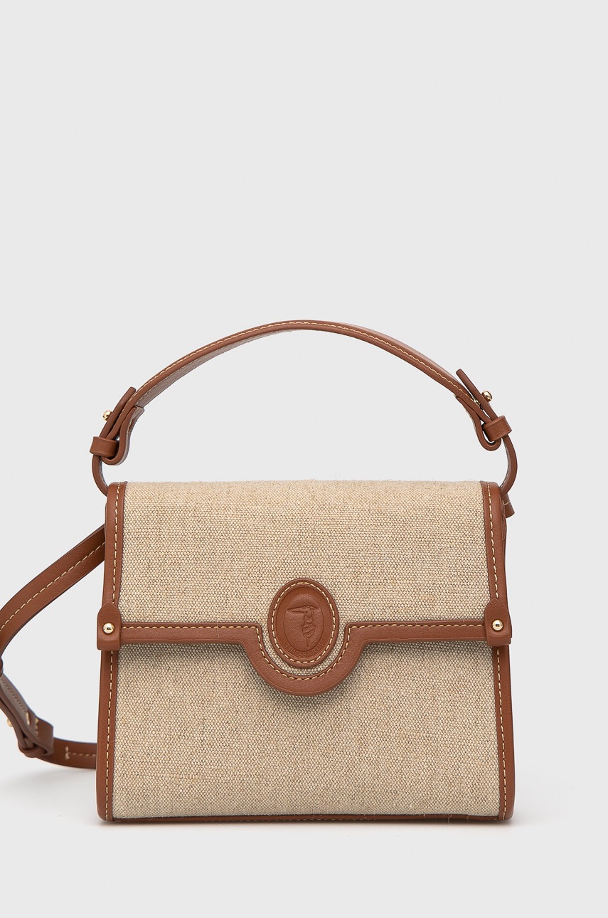 

Чанта Trussardi в бежово, Бежов