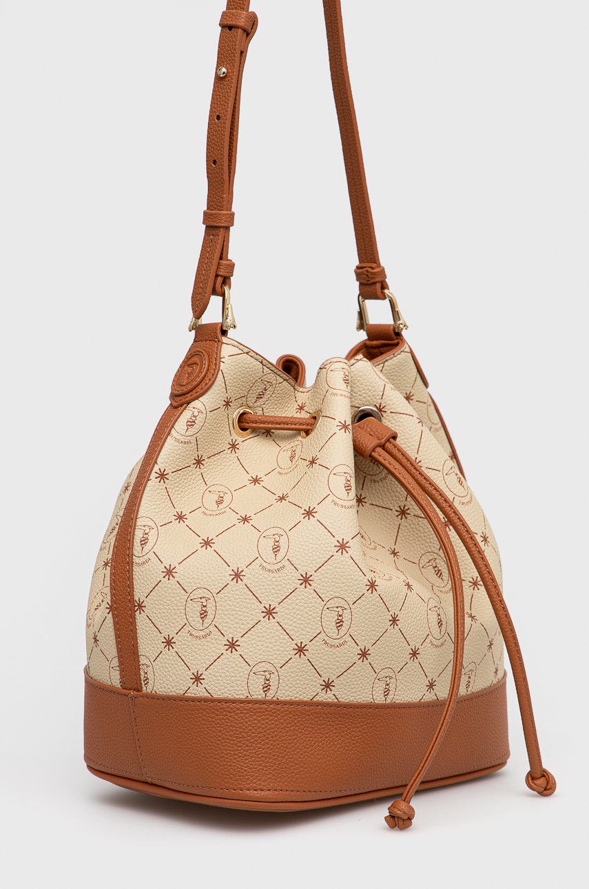 

Сумочка Trussardi колір бежевий
