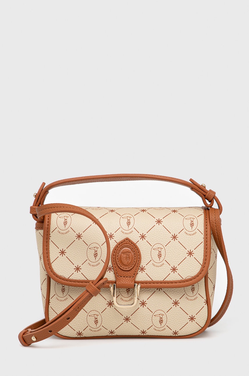

Чанта Trussardi в бежово, Бежов