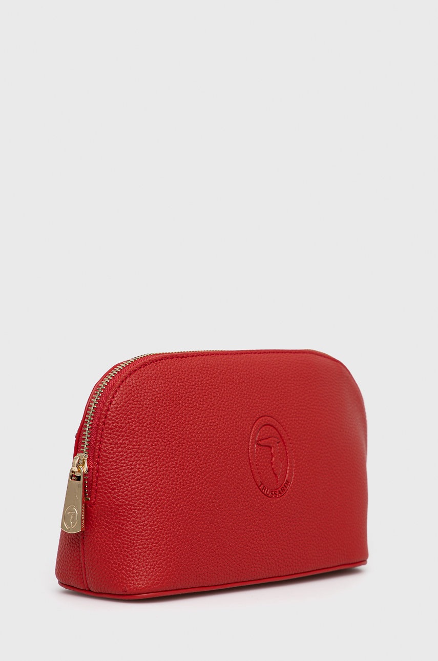 

Косметичка Trussardi колір червоний