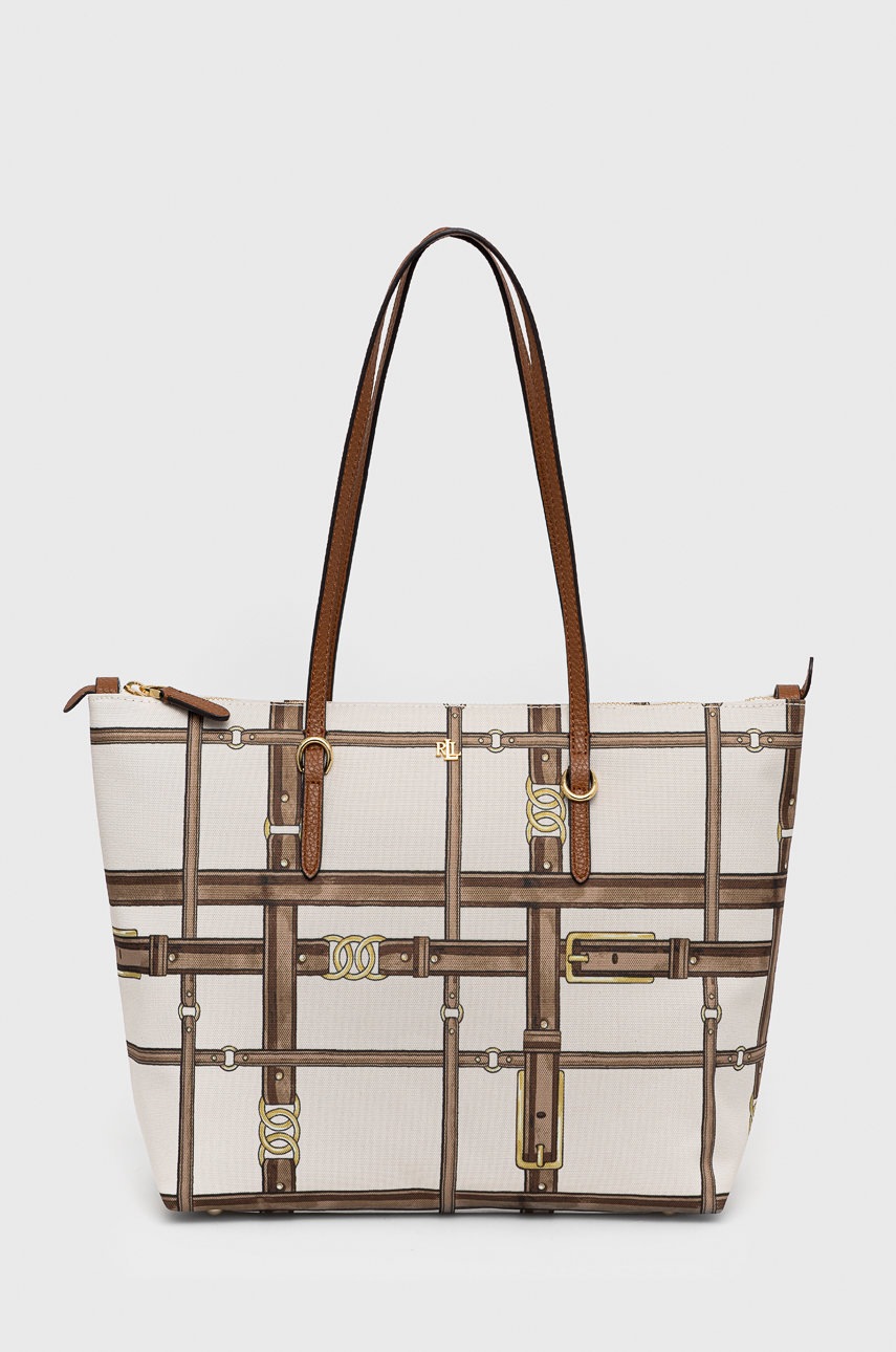 

Чанта Lauren Ralph Lauren в бежово, Бежов