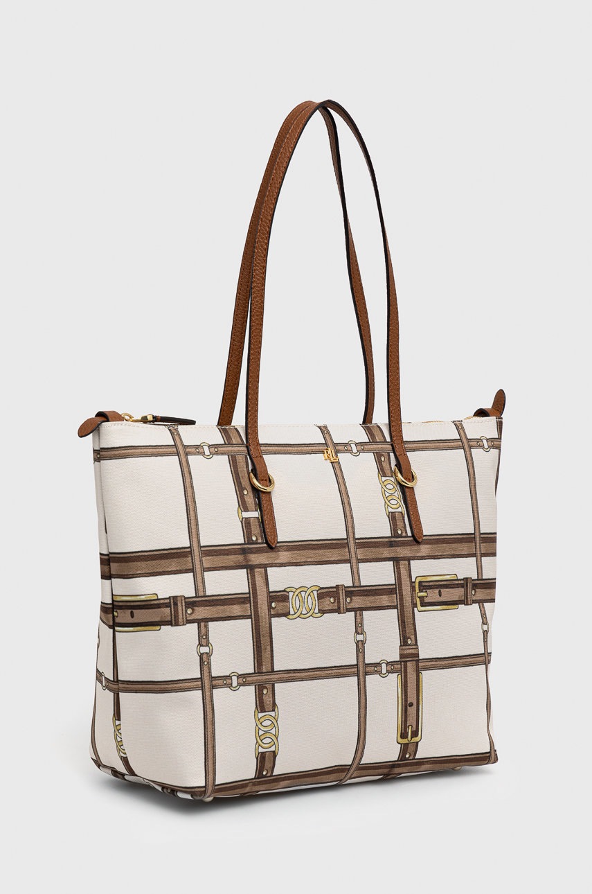 

Сумочка Lauren Ralph Lauren колір бежевий