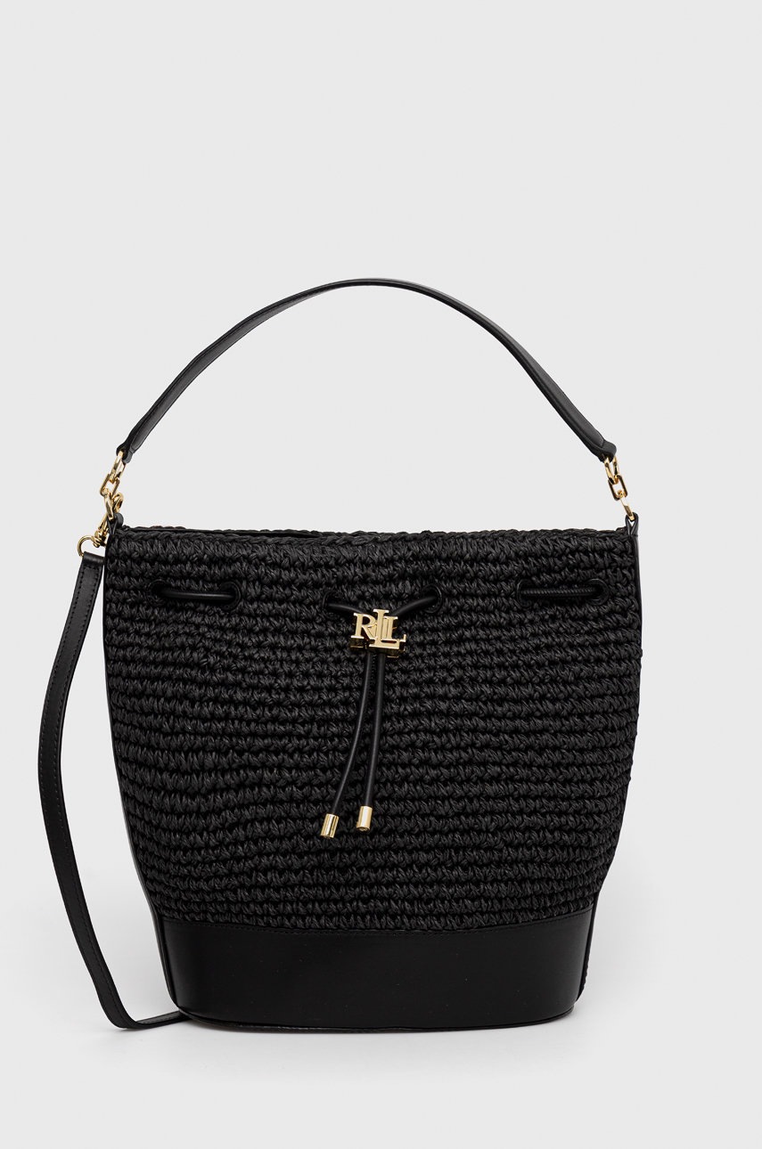 

Чанта Lauren Ralph Lauren в черно, Черен